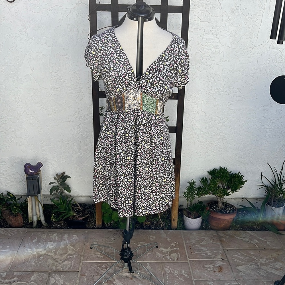 Karen Zambos dress with a boho feel